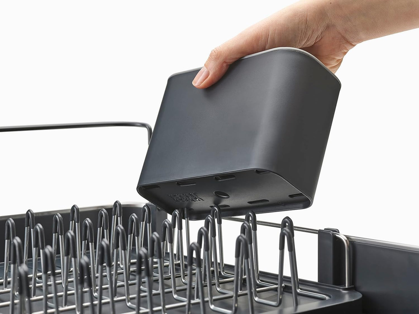 Joseph Joseph Extendable Dish Drying Rack with Dual Parts - Stainless Steel, Non-Scratch, Movable