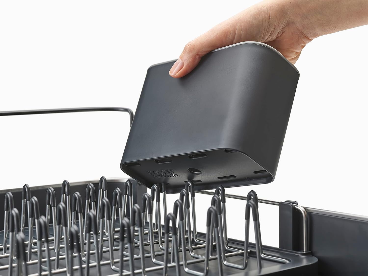 Joseph Joseph Extendable Dish Drying Rack with Dual Parts - Stainless Steel, Non-Scratch, Movable