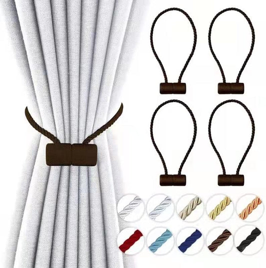 18 Inch Strong Magnetic Curtain Tiebacks, Curtain Holdbacks Modern Upgrade Strong 2021 New Twisted
