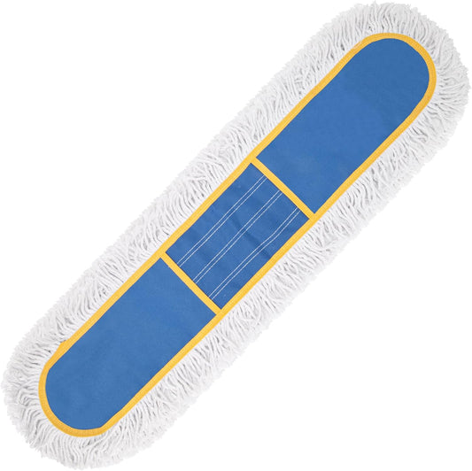KeFanta 24" Commercial Dust Mop Replacement Heads, Reusable Industrial Dust Mop Pads, Blue Washable Cotton Dust Mop Refill for Floor Cleaning & Janitorial Supplies, Only Fits:B0D7MKSZ8N