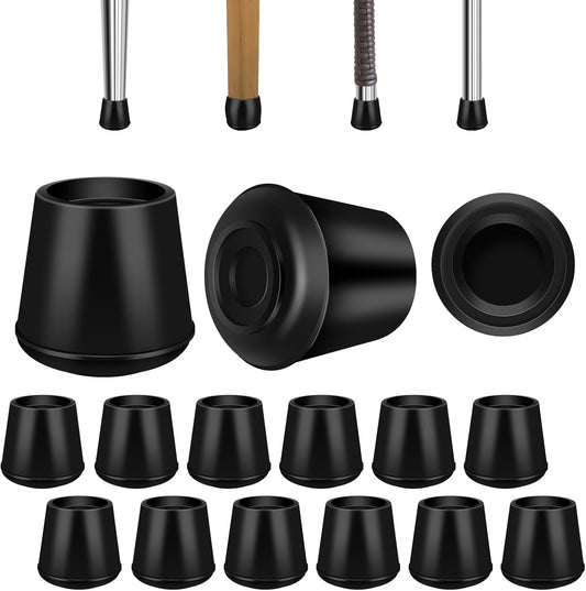 3/4" Round Rubber Chair Leg Tips Caps, Chair Leg Floor Protectors, Non-Slip Chairs Legs Caps, Stool