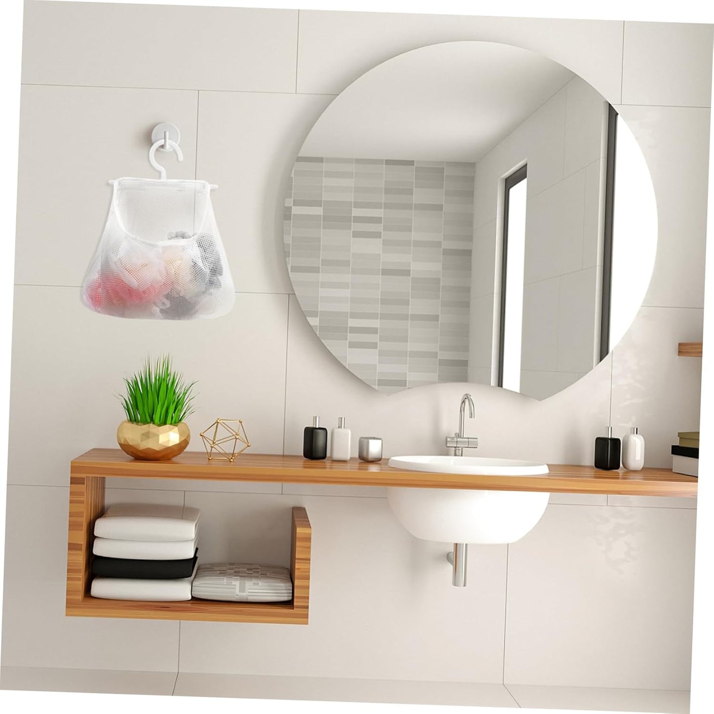 Cabilock 3pcs Mesh Hanging Bag Travel Underwear Organizer Bag Hand Inserts Organizer Undergarment Laundry Laundry Hamper Clothes Peg Hanging Groceries s Vegetable Pouch Pp