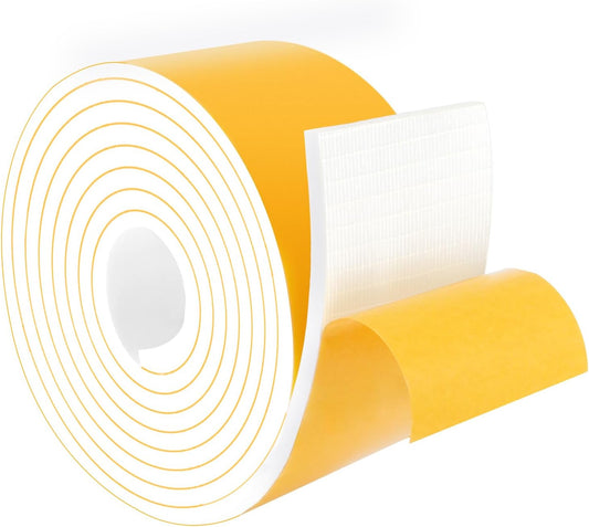 High Density Foam Weather Stripping Door Seal Strip, Insulation Tape Roll for Insulating Door
