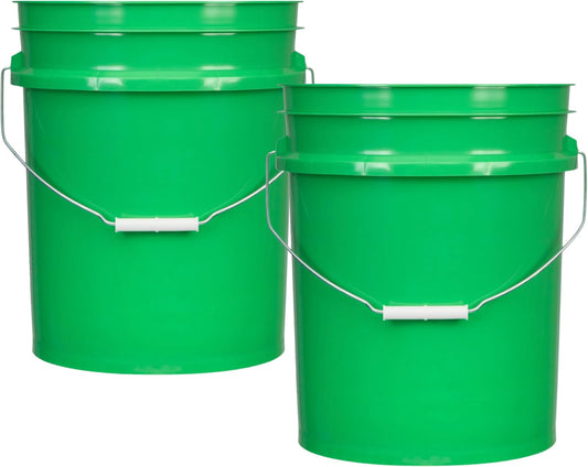 House Naturals 5 Gallon Premium HPDE Plastic Bucket - Made in USA Food Grade Storage Container, BPA