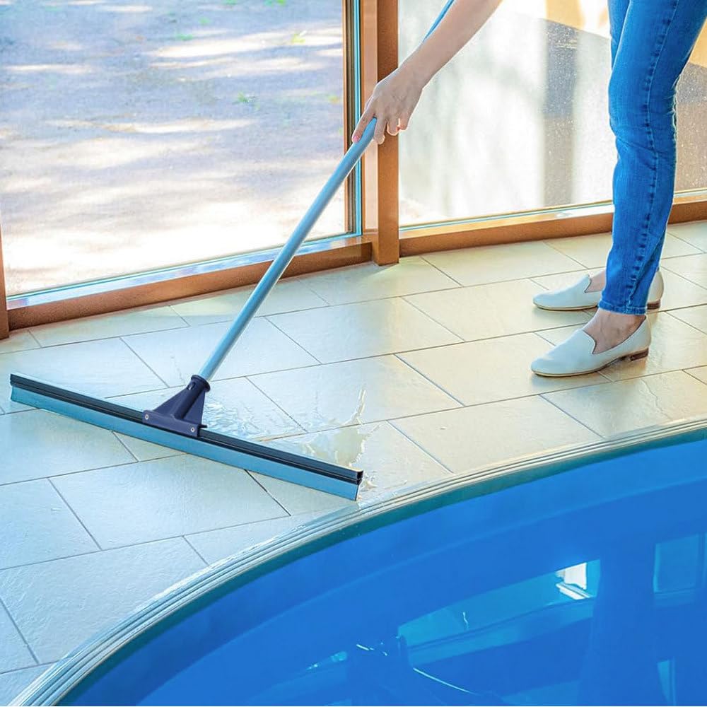 DSV Standard Floor Squeegee for Concrete Floor, 30" Large Squeegee Broom, Heavy Duty Floor Squeegee