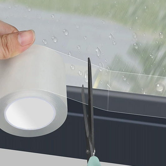 Air Conditioner Window Weather Sealing Tape 2 Inch x 33 FT Weather Stripping Residue-Free Clear