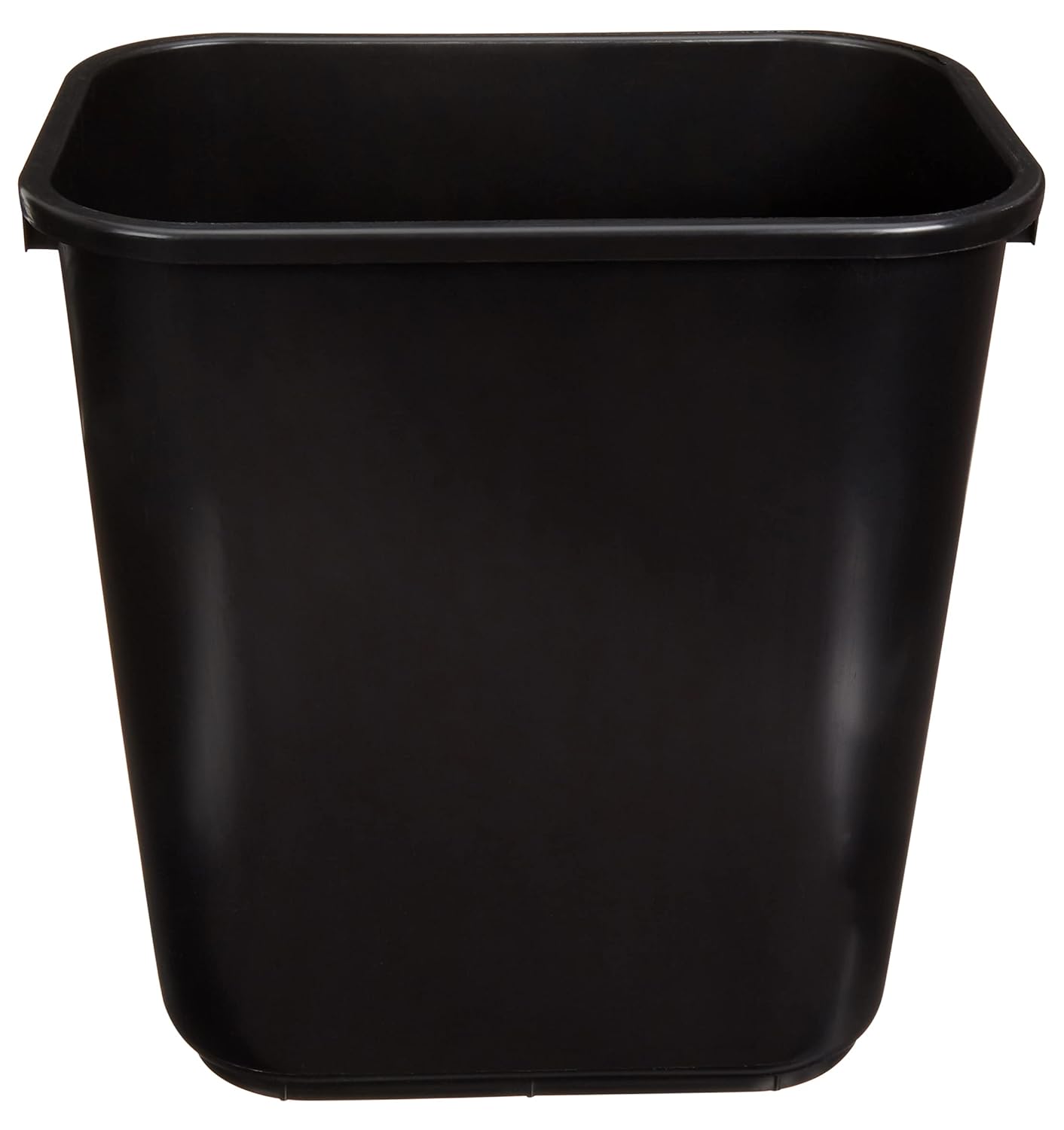 Amazon Basics Trash Can, Rectangular Commercial Office Wastebasket, 7 Gallon (Pack of 2), Black (Previously AmazonCommercial Brand)