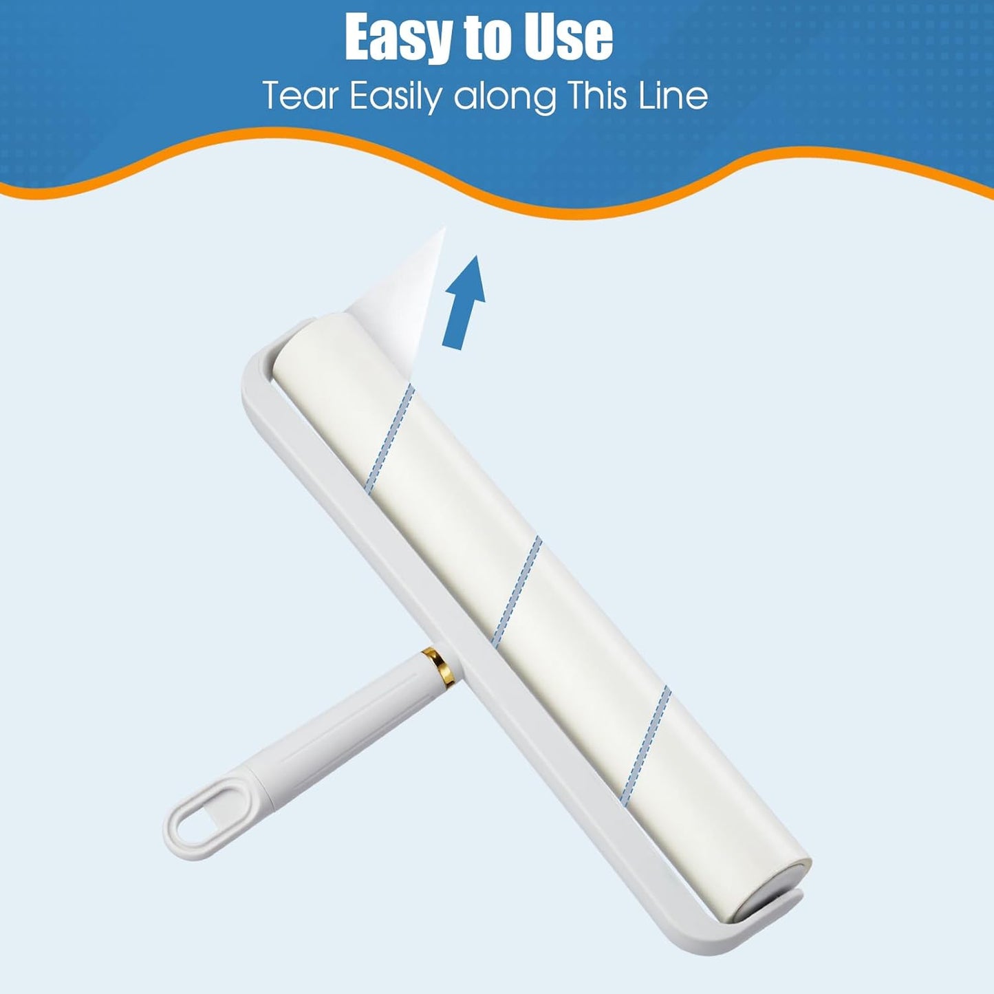 14.17" Large Lint Rollers for Pet Hair Extra Sticky, 360 Sheets Roller with Long Handle for Cleaning Carpets, Clothing, Couch, Furniture Wall Cleaner Mop Dust Remover