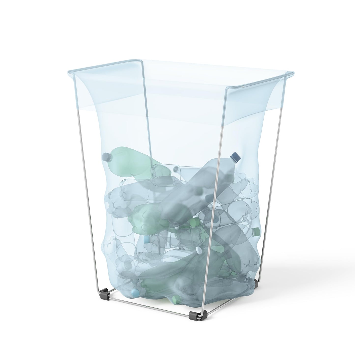 Bag Holder Stand for 39-45 Gallon Plastic & Paper Bags, 30" - For Garbage, Trash, Leaves, Lawn Yard
