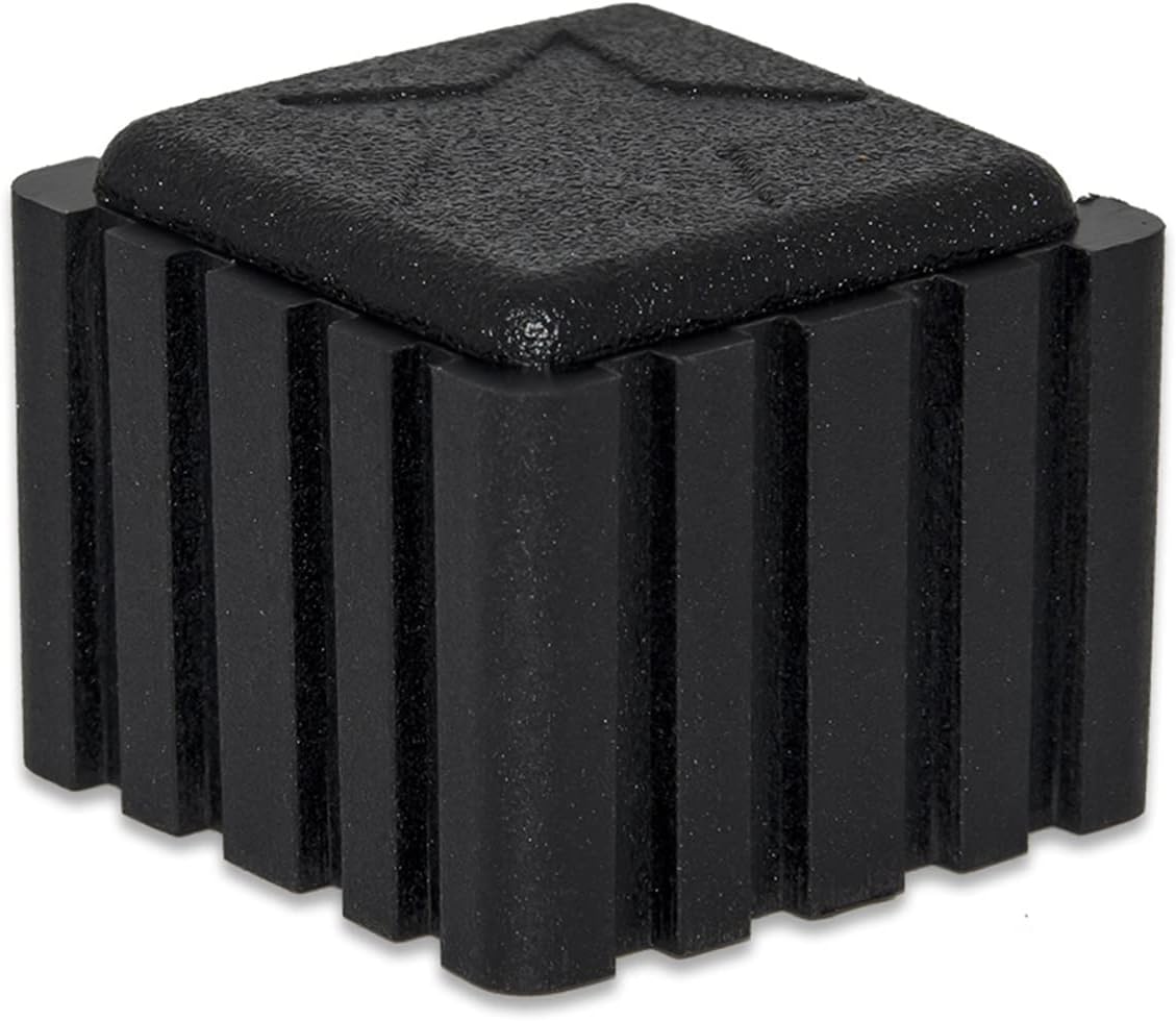 Flyshop Anti-Skid Non-Marking Synthetic Rubber Patio Chair Table Leg Caps Square Furniture Covers 20pcs, Black, 22 mm x 22 mm, 7/8" x 7/8"