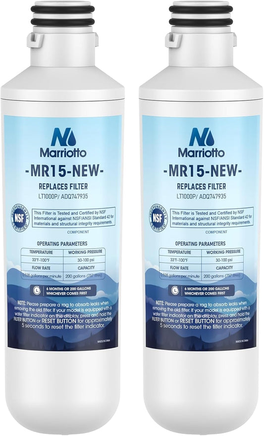 MARRIOTTO Water Filter LT1000PC Replacement for Refrigerator, Compatible with LT1000PC/PCS
