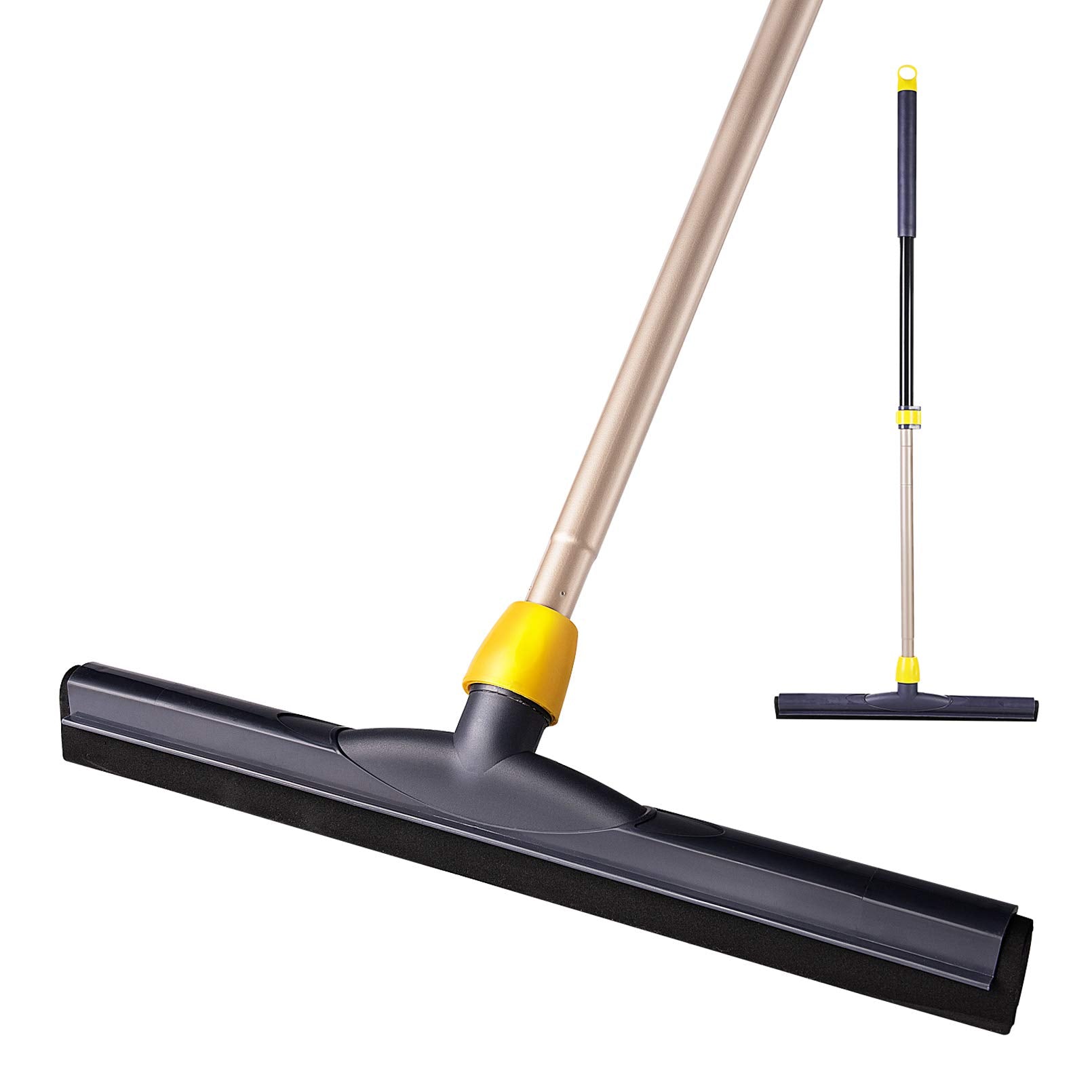 Yocada Floor Squeegee Scrubber Adjustable Telescopic Pole Heavy Duty 54.3"