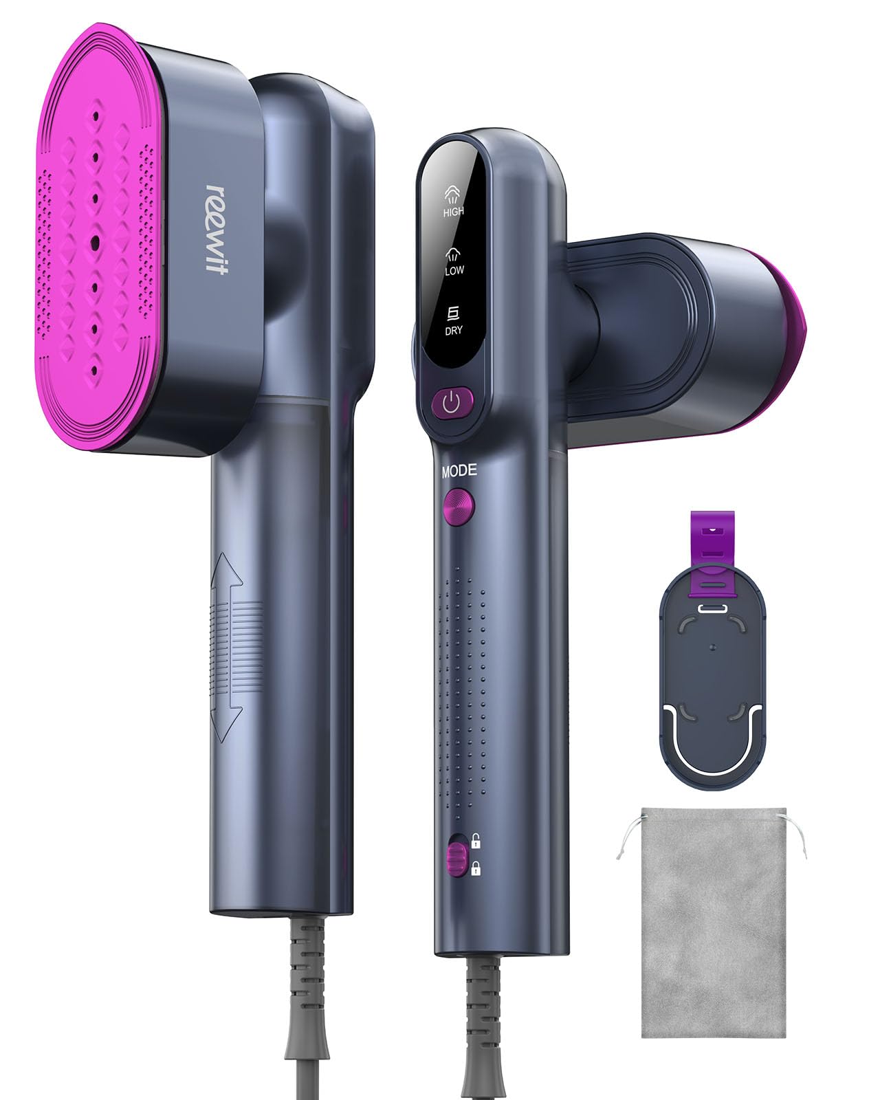 Travel Steamer for Clothes,100-240V Travel Steamer & Iron 2 in 1 with Fast Heat-Up,1200W Portable