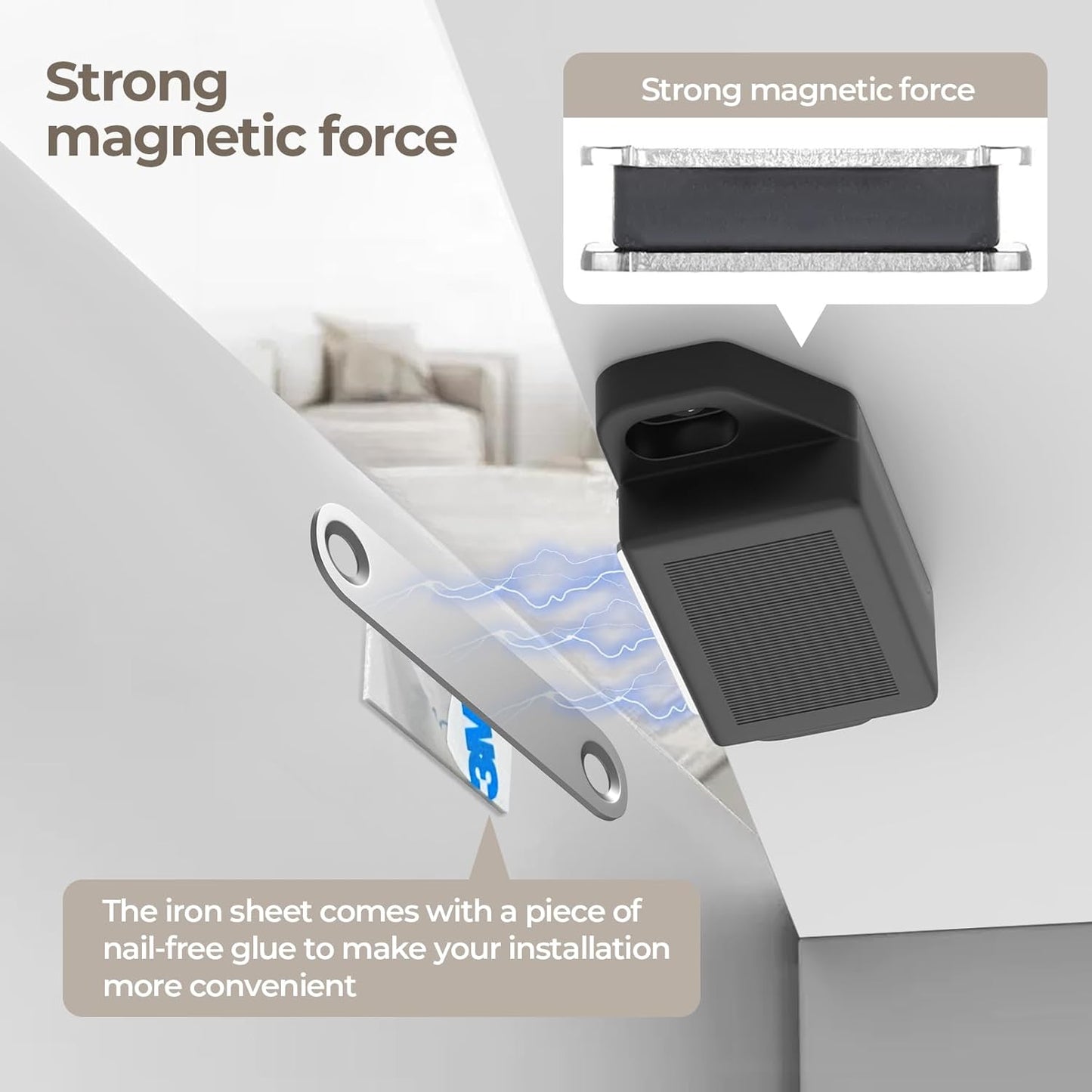Cabinet Magnetic Catch Door Latch 30LB for Kitchen Drawer Magnets to Stay Closed Magnetic Catch