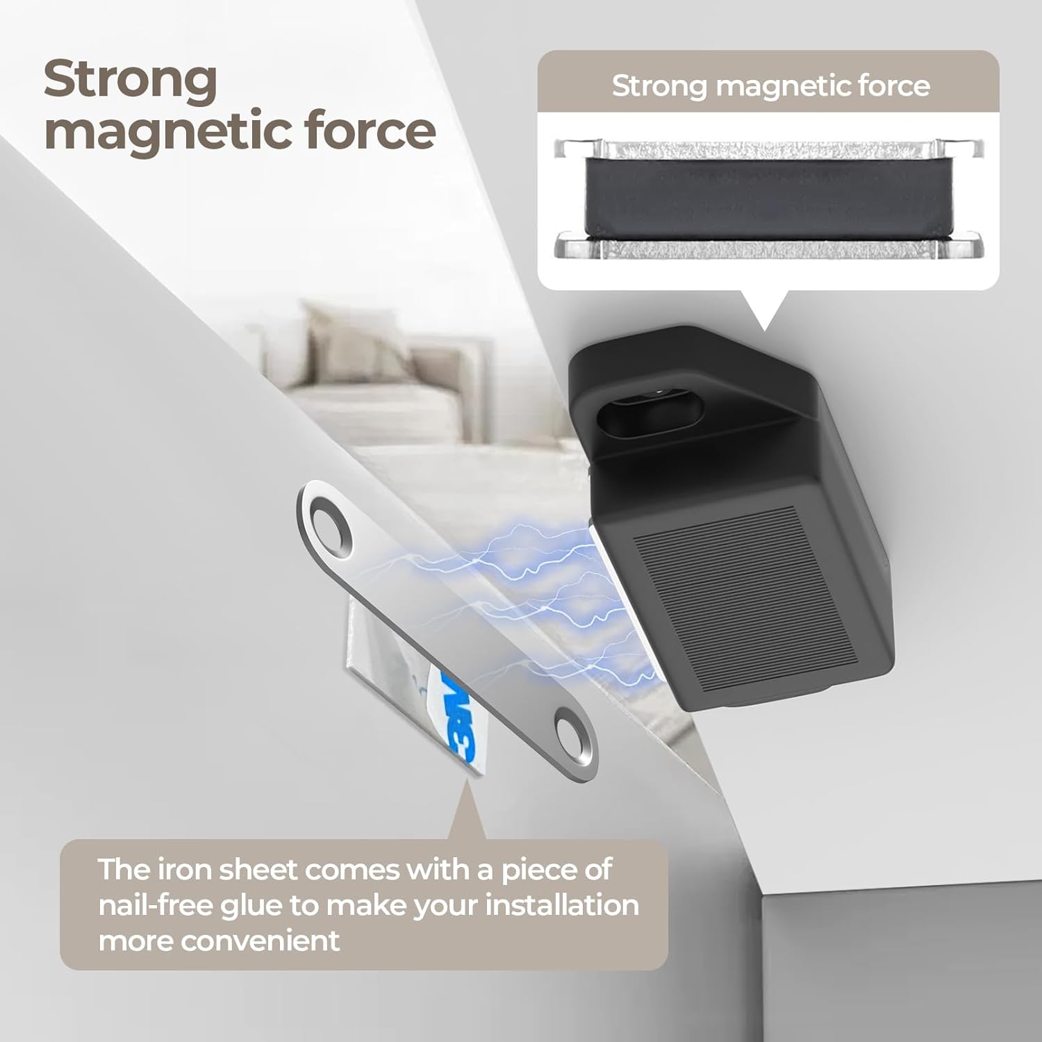 Cabinet Magnetic Catch Door Latch 30LB for Kitchen Drawer Magnets to Stay Closed Magnetic Catch