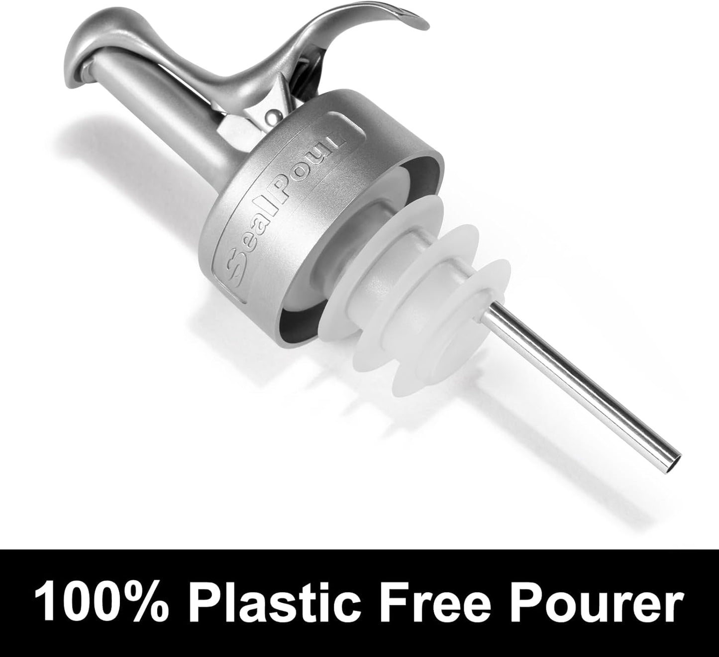 Olive Oil Spouts, Stainless Steel Pour Spout, Olive Oil Pour Spout for Dispenser, Pour Bottle Spouts, Suitable for Beverage,Vinegar and Sauce for Home Kitchen -6PCS