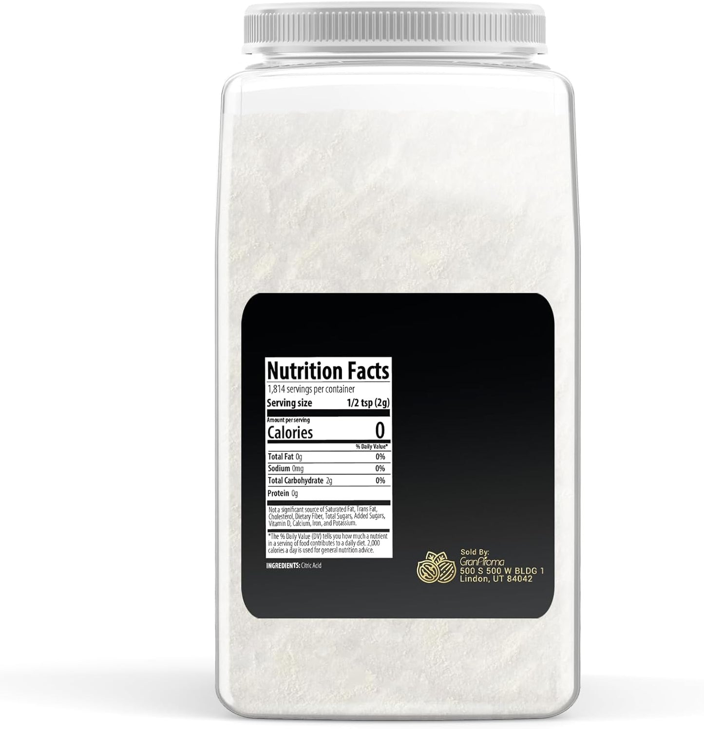 GranAroma Citric Acid, 8 lb, Food Preservative, Baking & Cleaning