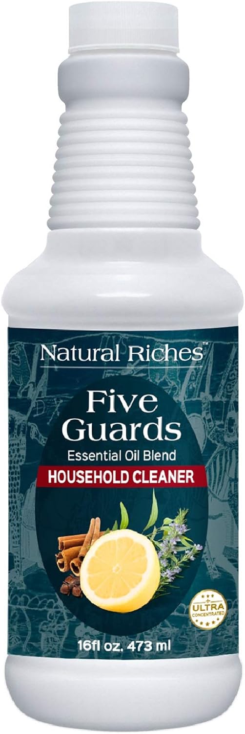 Natural Riches Household Cleaner Concentrate Five Guards from The Tales of French stories of Thieves Essential oil blend household cleaner - 16 fl oz