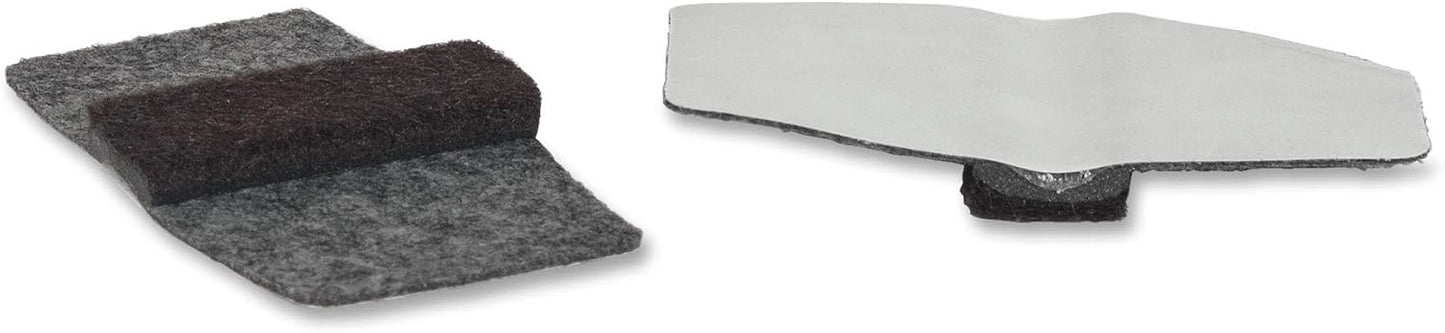 Lorell LLR49319 Wrap Around Floor Savers, Gray (Pack of 16)