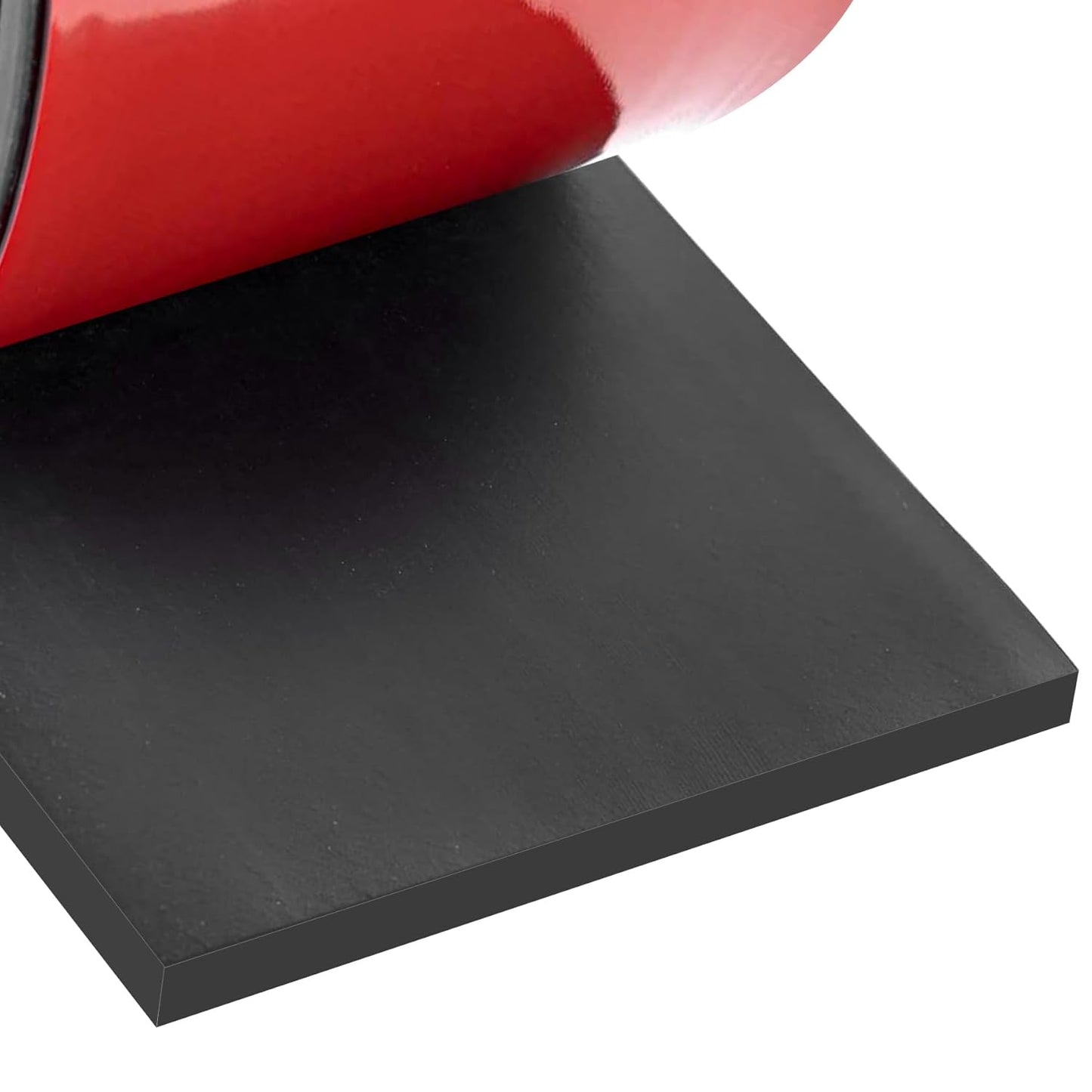 Adhesive Rubber Strips Neoprene Rubber Sheets, Rolls & Strips with Adhesive Backing Rubber Pads Self Stick Seal Rubber Gasket Adhesive Back for Matting Padding - 4" Wide x 1/5" Thick x 20' Long