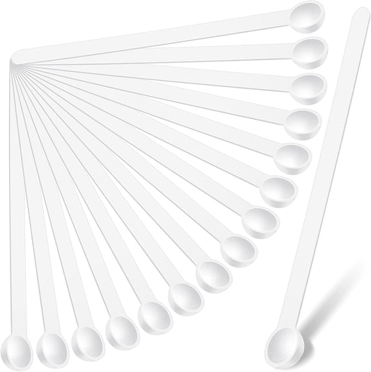 Honeydak 1/32 Teaspoon Micro Scoops 150 Milligram Mini Measuring Spoons Tiny Little Plastic Scoop