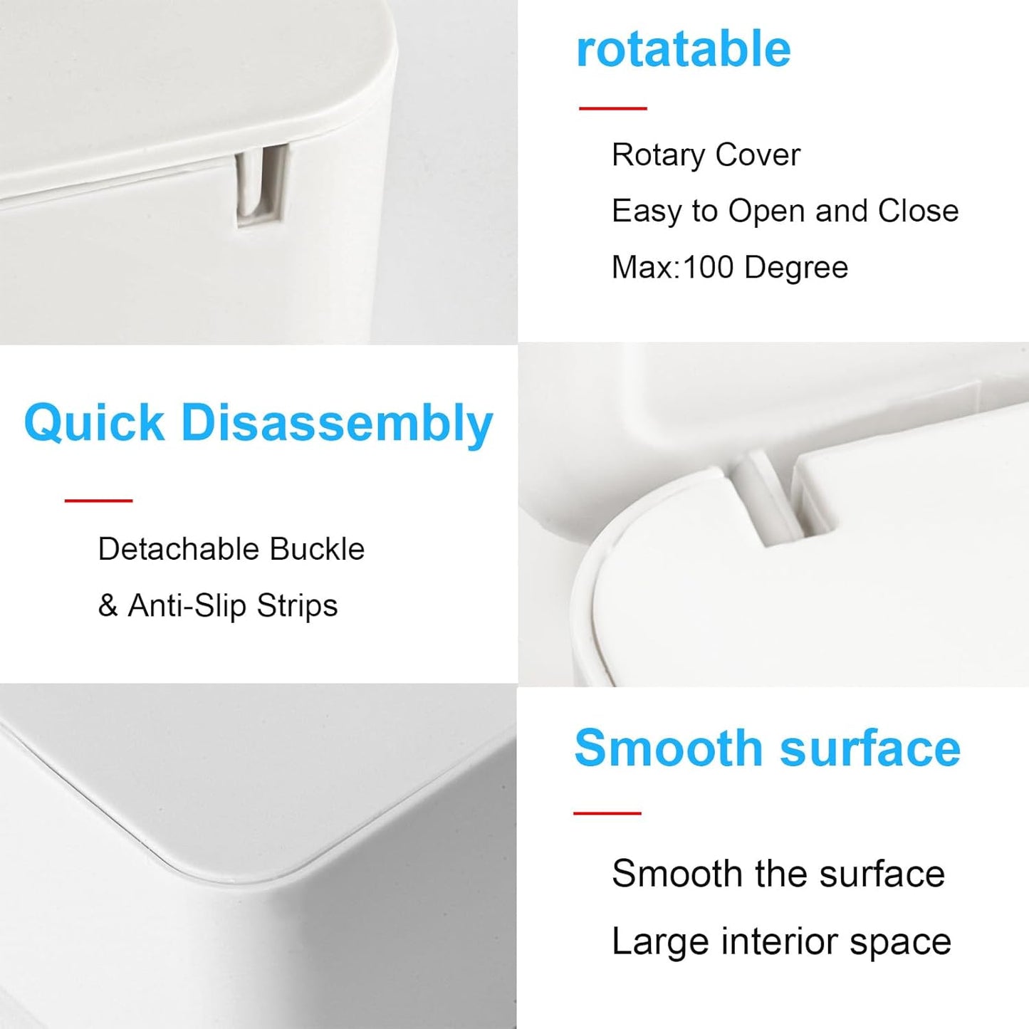 2Pcs Diaper Wipes Dispenser, Refillable Wipe Container, Wipe Container with Sealing Design Lid, Keep Wipes Fresh,Wet Wipes Cases (Black and Black)