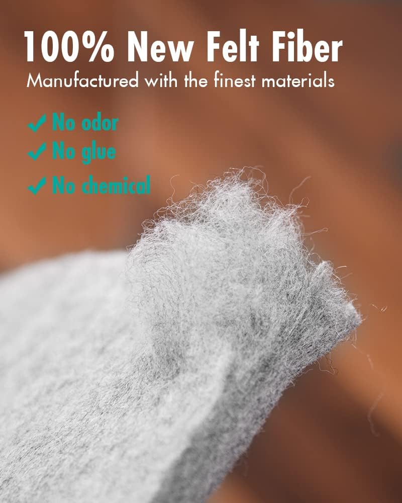 Non Slip Rug Pad Gripper - 2x8 Feet 1/4” Extra Thick Felt Under Rug for Runner Rugs and Hardwood Floors,Super Cushioned Non Skid Carpet Padding