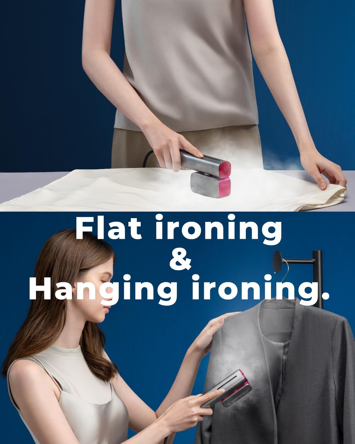 nesugar G2 Pro Smart Handheld Steamer for Clothes – Global Voltage Adaptation, Palm-Sized & Lightweight (0.8lb), Dual Steam Modes, Easy Wrinkle Remover, Auto Shut-Off, Travel & Home Double Use