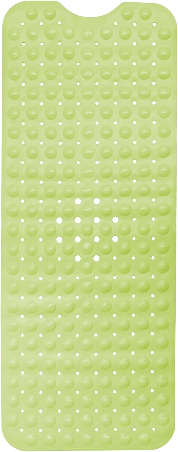ENKOSI Bath Mat - Large Non Slip Bathtub & Shower Mat - Extra Long 40 x 16 Inch Bathroom Mats for Tub Nonslip Anti Slip Bathmats (40x16 Green)