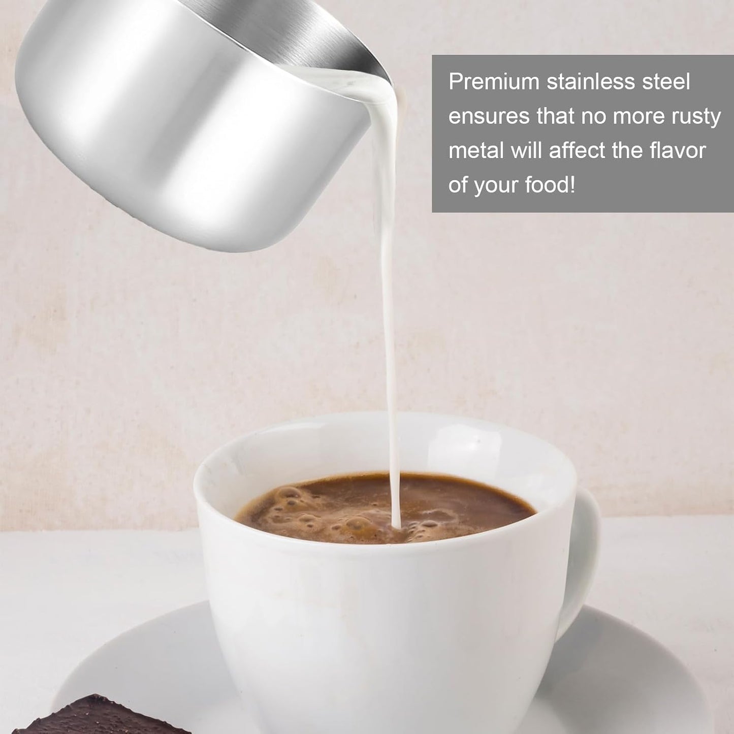 Stainless Steel Measuring Cup, 1 Cup Rice Measuring Cups (8 oz | 240 ml), Single Measure Cups, Kitchen Gadgets, Metal Measure Scoop for Cooking Baking, Laundry Detergent, Wet and Dry Ingredients