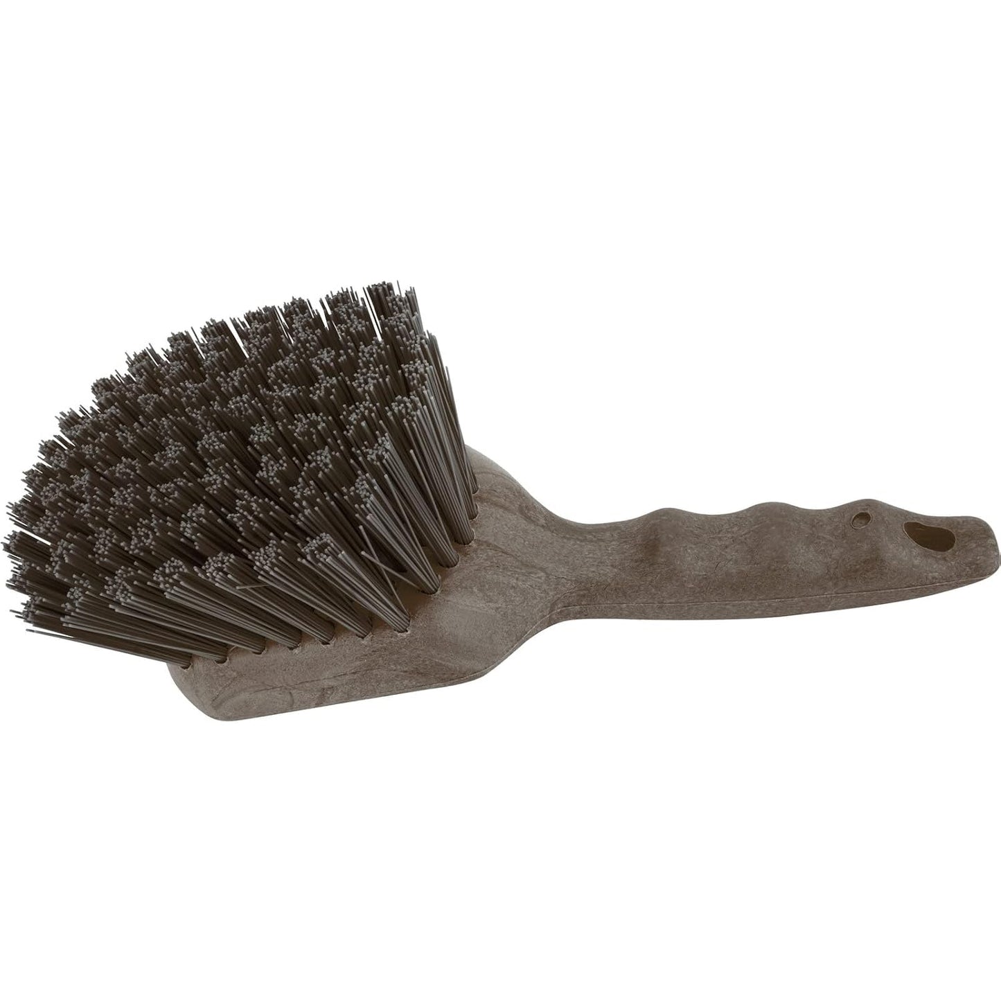 SPARTA 40541EC01 Plastic Scrub Brush, Utility Brush, Kitchen Brush With Hanging Hole For Cleaning, 8 Inches, Brown