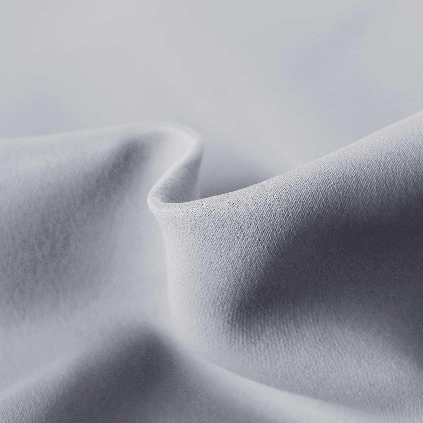 DWCN French Door Curtains – Rod Pocket Thermal Blackout Curtain for Doors with Glass Window, Kitchen and Patio Doors for Privacy, 25 X 72 Inches Long, 1 Curtain Panel with Tieback，Silver Grey