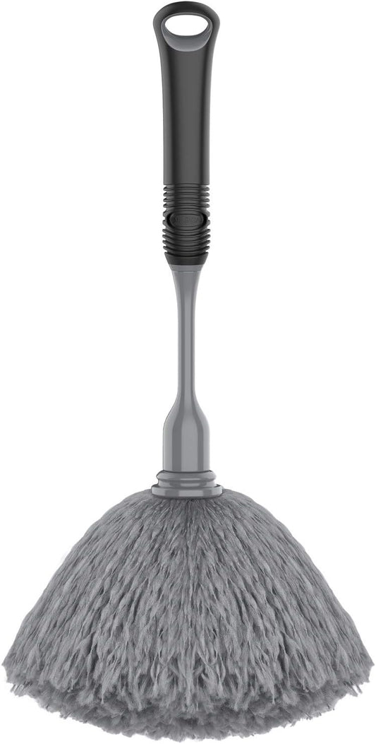 MR.SIGA Microfiber Delicate Duster, Comfortable Non Slip Handle, Detachable Washable Duster Head