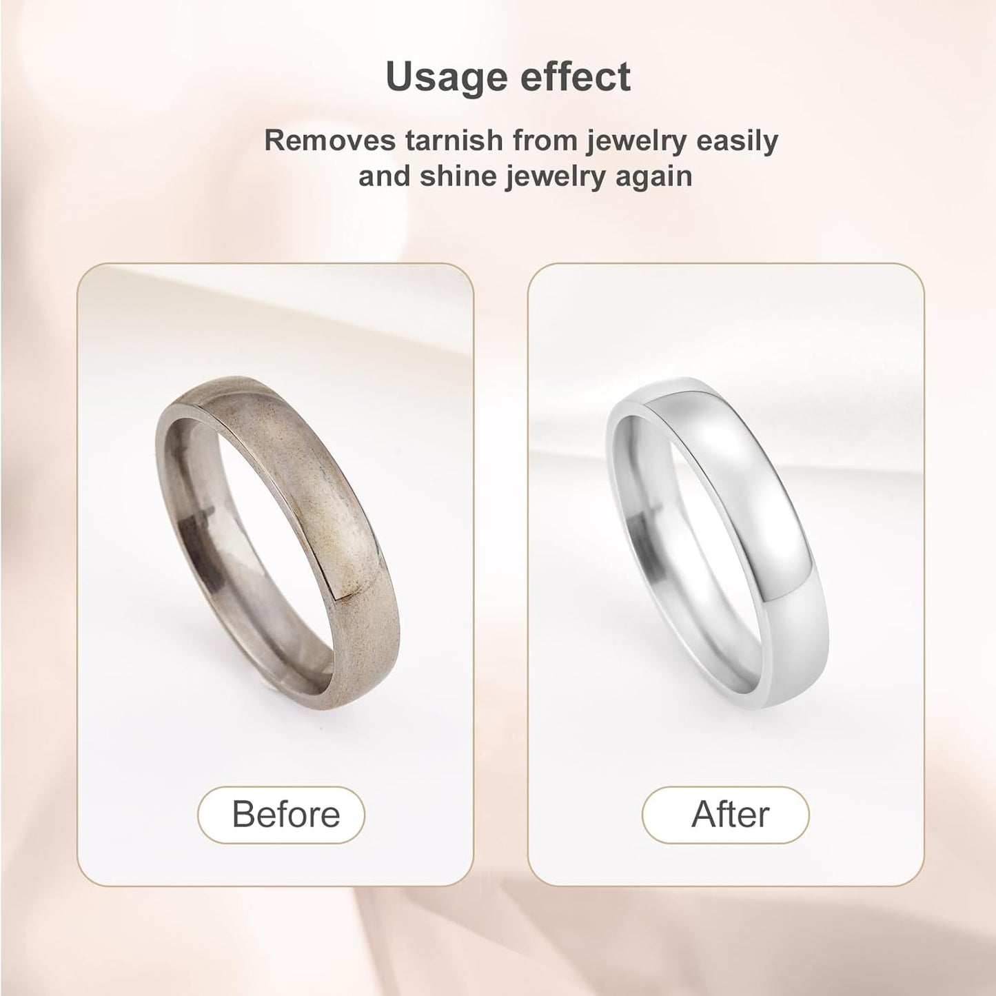 SEVENWELL Silver Polishing Cloth, Jewelry Cleaner Cloth for Sterling Silver Jewelry, Gold, Platinum, Silverware, Diamonds, Gemstones, Coins (20cm Light Grey Silver Cloth)