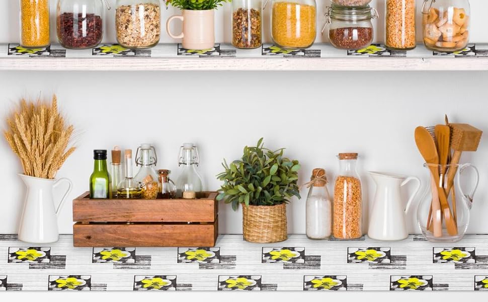 Non Adhesive Shelf Liner 12" W x 360" L Pantry Liner for Shelves Cupboard Liner Kitchen Cabinet Cover Easy to Trim