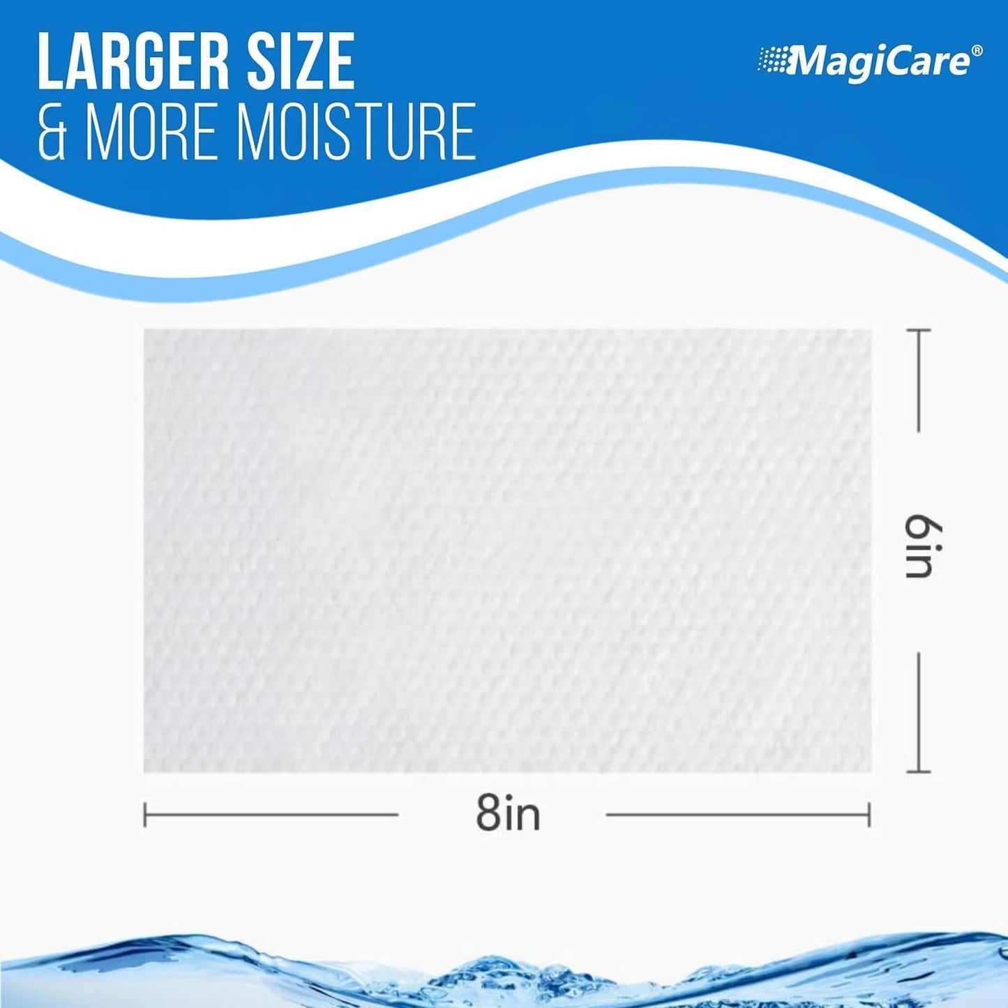 MagiCare 75% Large Alcohol Wipes (2 Canisters) - Hand Sanitizing Wipes - Hand Sanitizer Wipe, Unscented, Premium - Home, Classroom, Camping - 2, 100ct Canisters (200pcs)