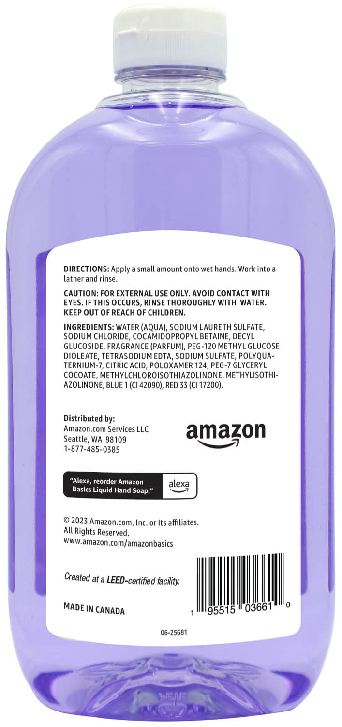 Amazon Basics Original Fresh Liquid Hand Soap, Moisturizing Formula, Phthalate & Paraben-Free, 32