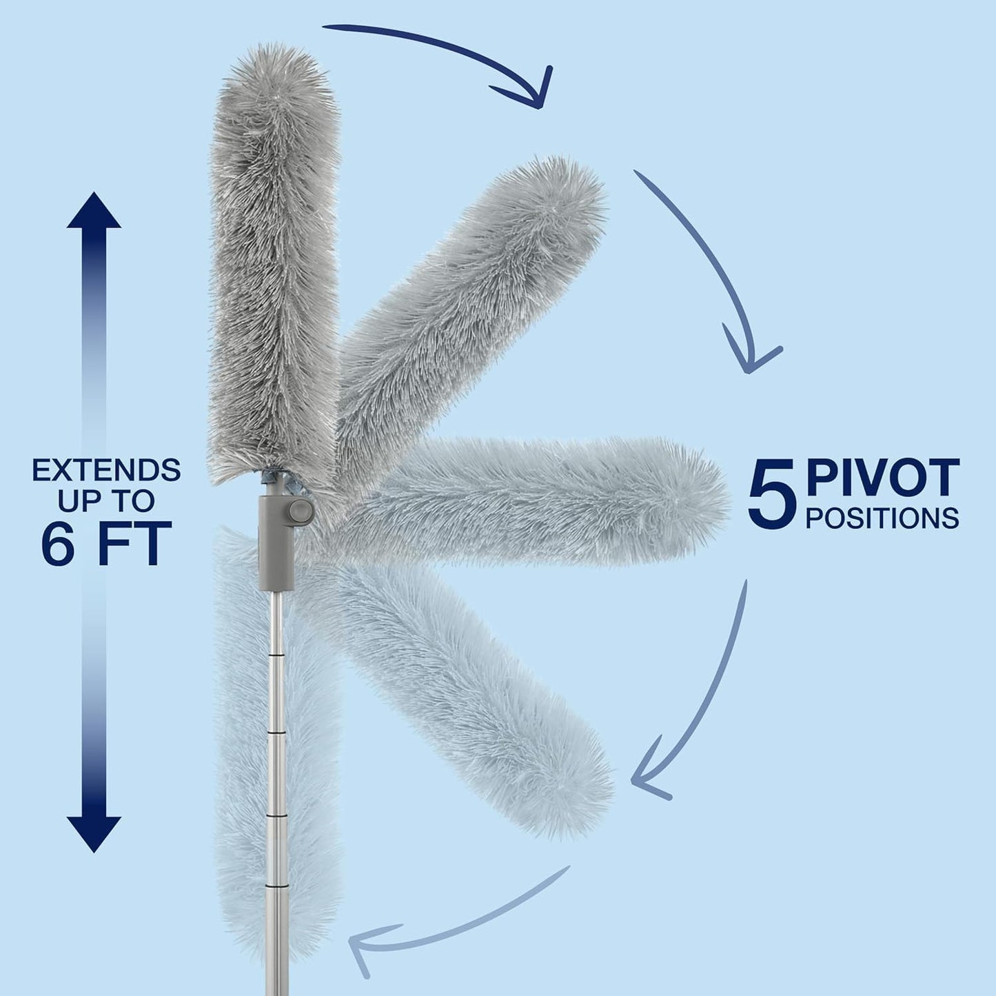 Bona High Performance Dusting System - 1 Extendable Handle, 3 Disposable Dusters, 1 Reusable Duster, & 1 Storage Bag - Extendable Dusting Kit