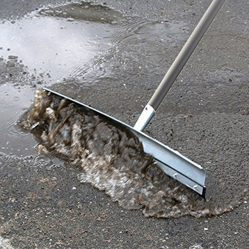 Unger Professional AquaDozer Max Kit, 36” Smooth Surface Curved Floor Squeegee and 48” Dual End