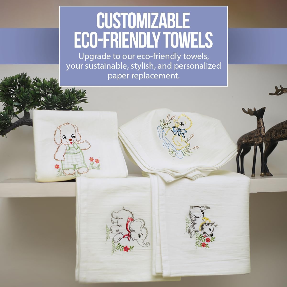 WHITEWRAP Flour Sack Towels| Tea Towel for Crafts| Kitchen Dish Cotton Blank Towel for Embroidery|Baking Bread Proofing Linen Cover| Thick Absorbent Quick Dry| 2 Pack 33"X38"Natural