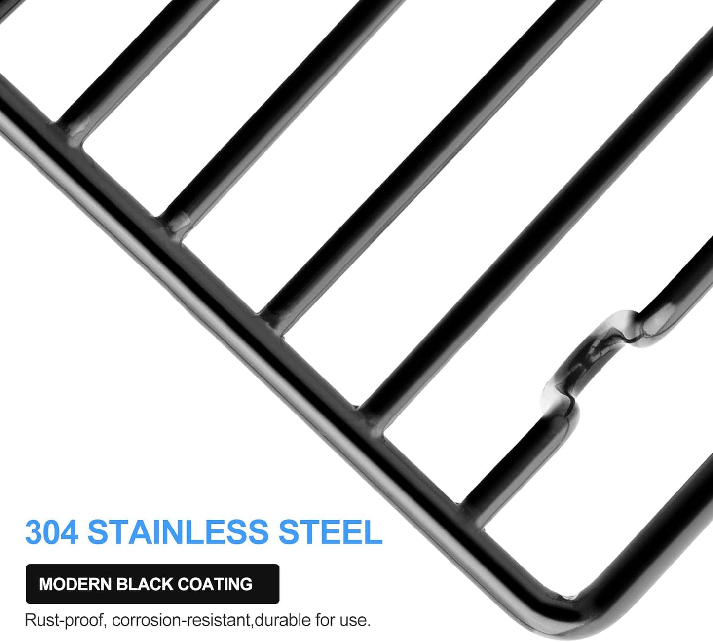 Bar Soap Dish Holder for Shower Bathroom Stainless Steel Rust Proof Self Draining, Black-1 Pack