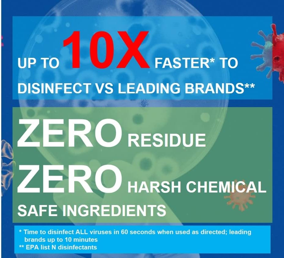 PUREFY Purefypro CPAP Cleaner and Sanitizer Spray (16oz, 2pk). No Rinse. No Residue. Kills 99.9999% Norovirus, Flu Virus, and Fungi, Drug Resistant Germs. Unscented.
