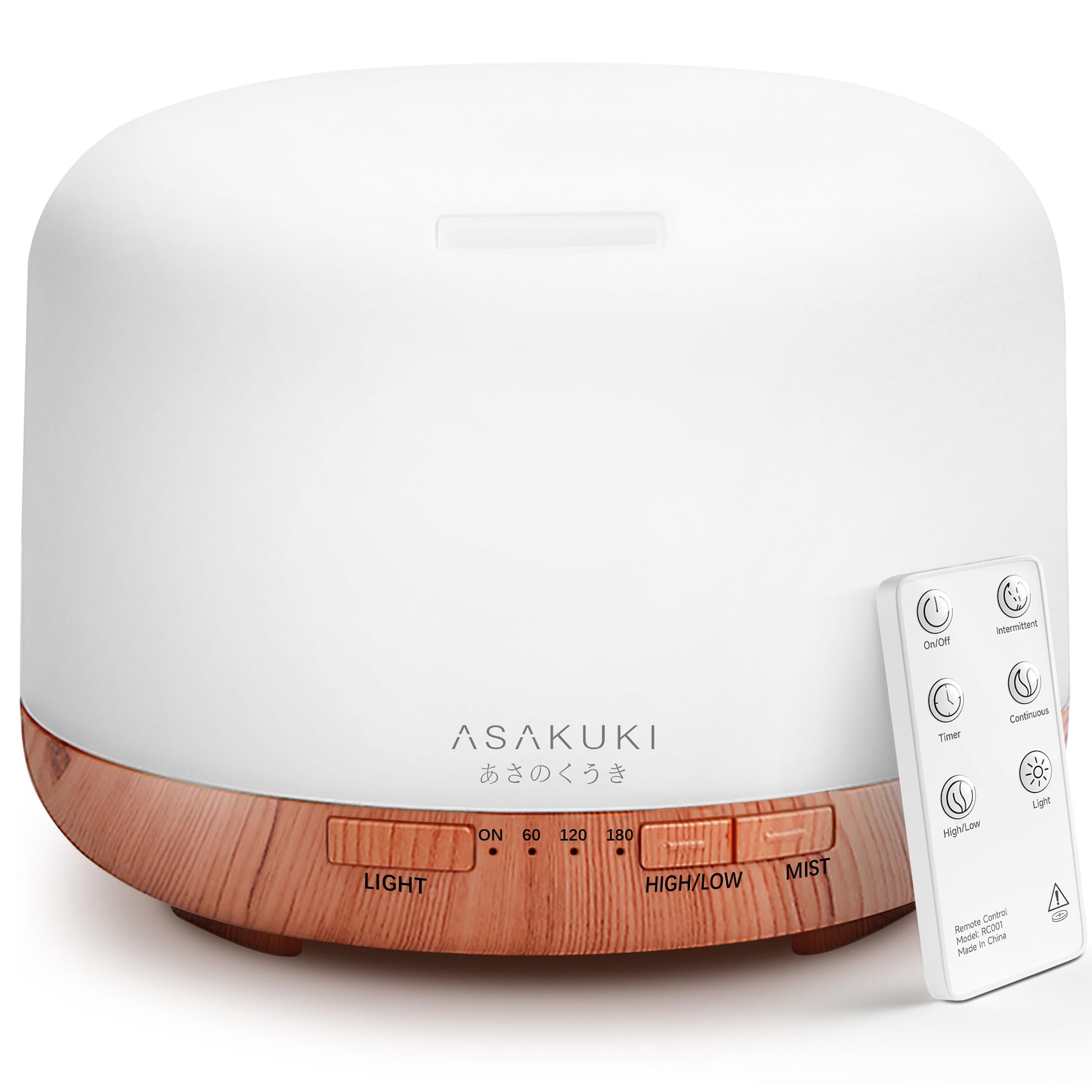 ASAKUKI Essential Oil Diffuser for Home, 500ML Aromatherapy Humidifier