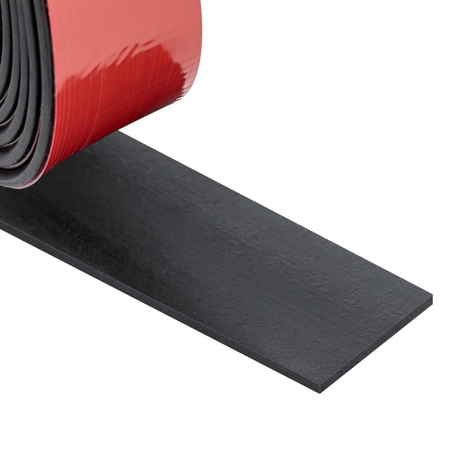 Adhesive Rubber Strips Neoprene Rubber Sheets, Rolls & Strips with Adhesive Backing Rubber Pads Self Stick Seal Rubber Gasket Adhesive Back for Matting Padding - 1" Wide x 1/16" Thick x 15' Long