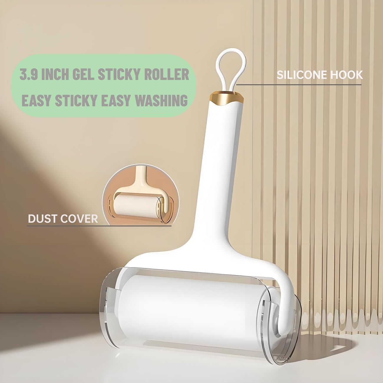 Reusable and Washable Lint Roller,Sticky Pet Hair and Dust Remover 3 Pack,3.9 Inch Lint Roller for Clothes, Couch and Carseats