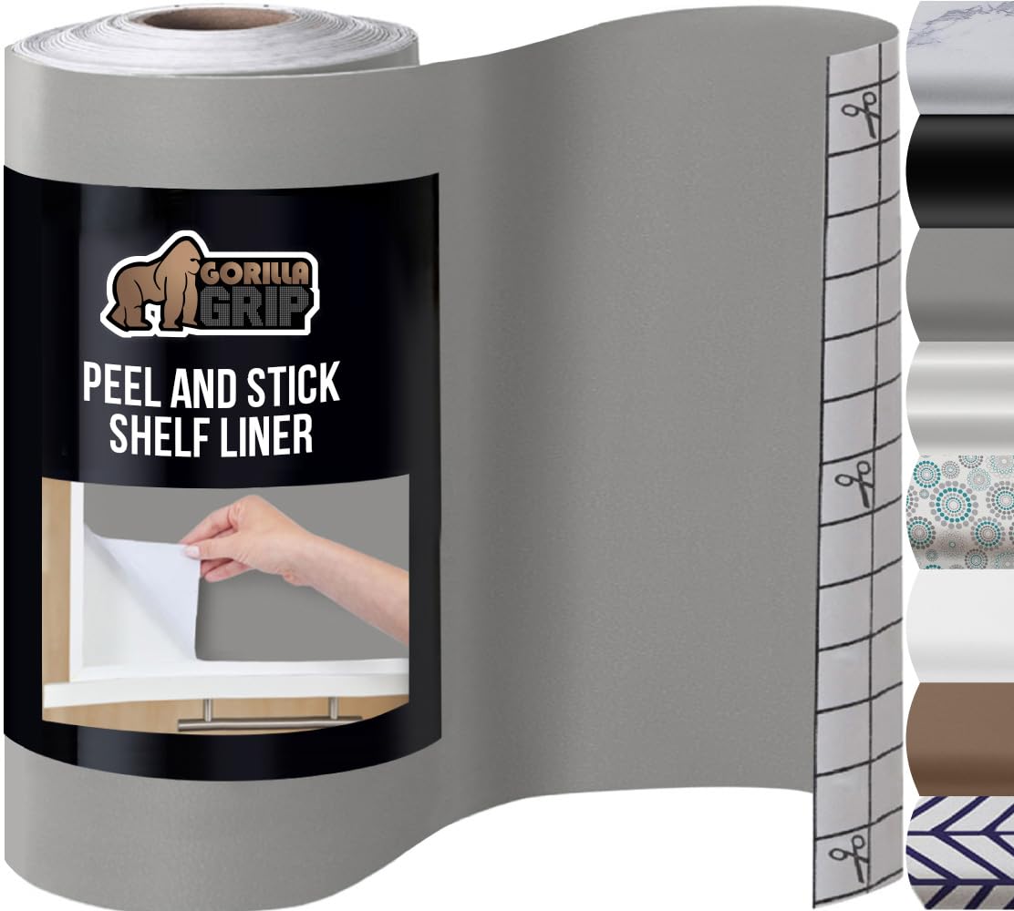 GORILLA GRIP® Peel and Stick Paper, Removable Cover for Books, Shelves, Countertops, Drawers