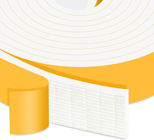 Closed Cell Weather Stripping for Various Door Seal and Window Insulation, Foam Strips Self Adhesive, SoundProof Weatherproof AC Seal, Shock-Absorbing, Winterizing (3/4 in x 1/8 in x 13Ft)