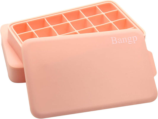 Bangp Premium Ice Cube Trays 2 Pack,Easy-Release Silicone Ice Cube Tray,24 Ice Cube Trays for