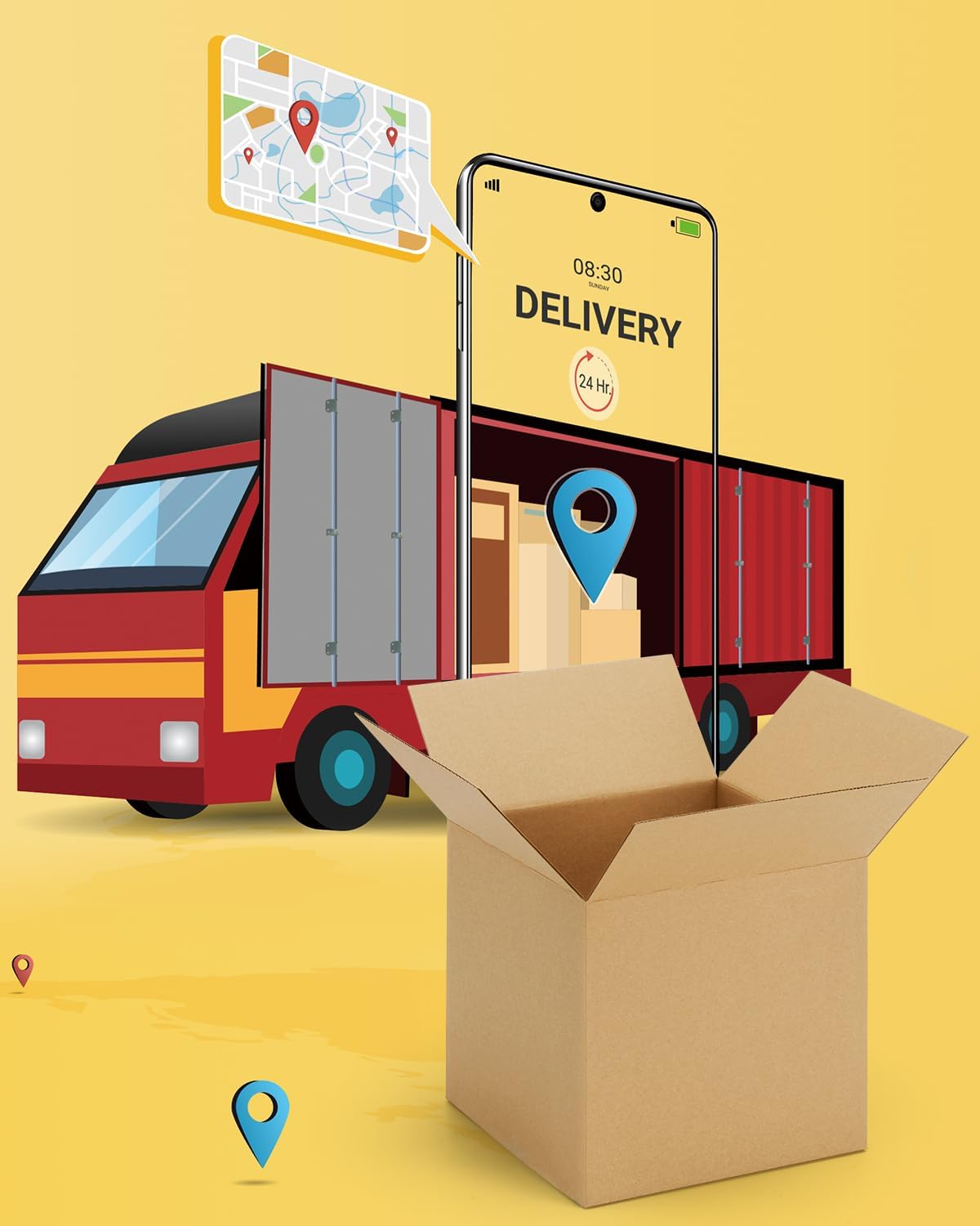 Assorted-Sizes-Shipping-Boxes-45-Pack: 4x4x4 & 5x5x5 & 6x6x6 Small-Shipping-Boxes-Mailers, Brown Corrugated-Cardboard-Boxes-for-Packing-Small-Business Mailing