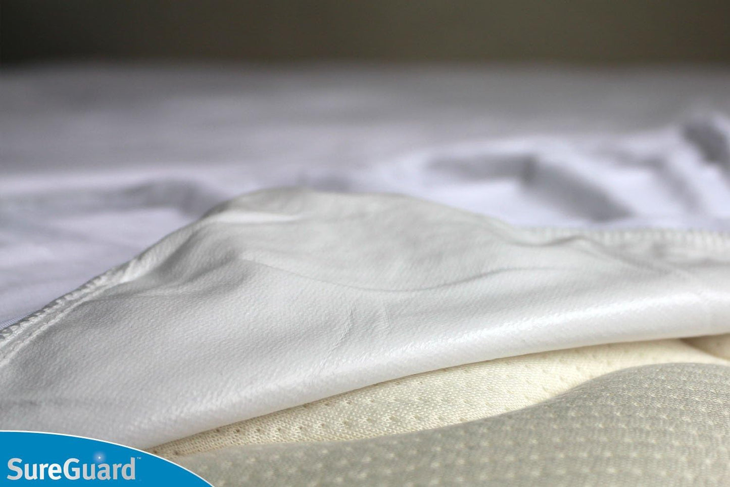 SureGuard Mini Crib Mattress Protector - 100% Waterproof, Hypoallergenic - Premium Fitted Cotton Cover for Portable Pack n Play - Smooth